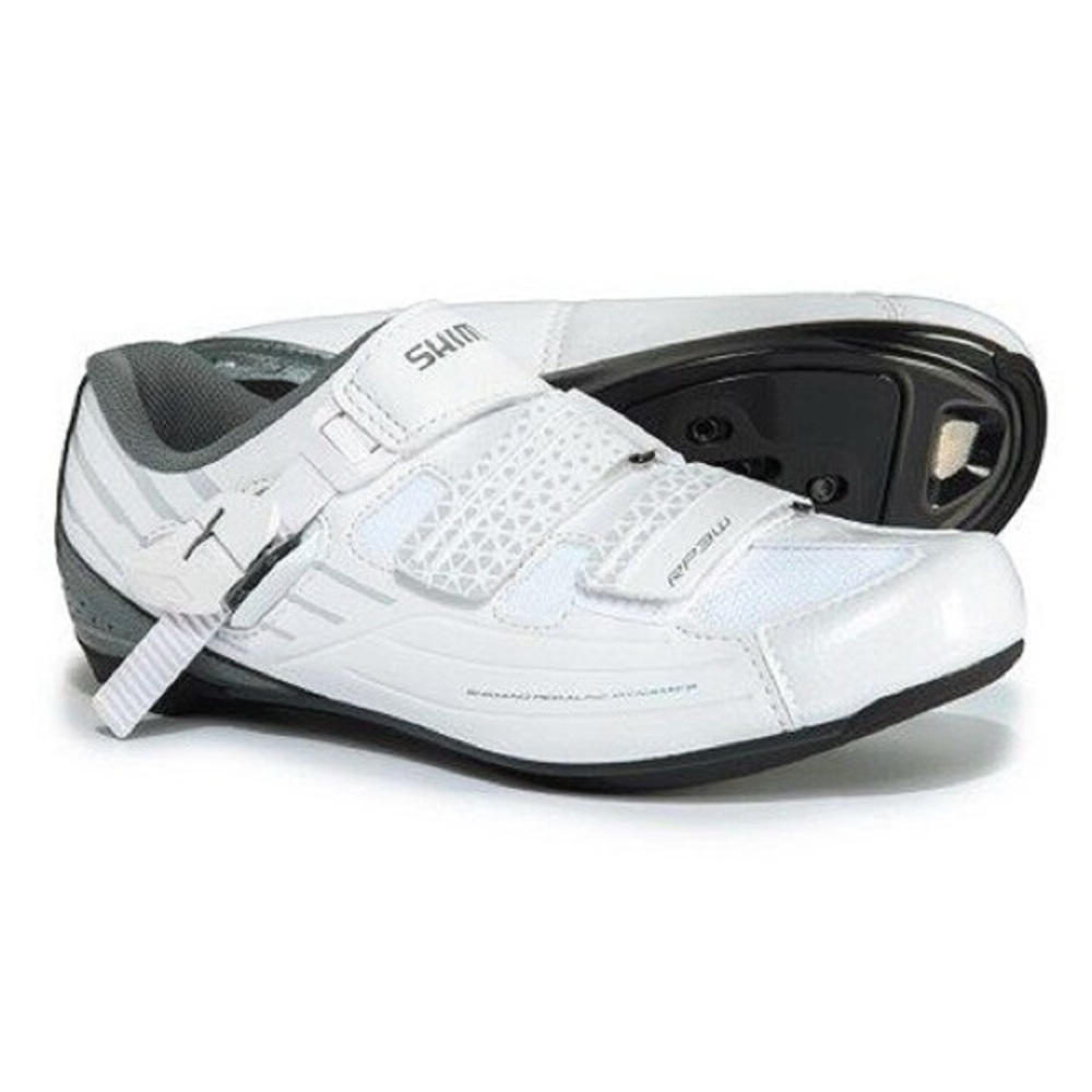Shimano White Cycling Shoes RP2 - Women’s 
Size 7.8 (EUR Size 40). New in box